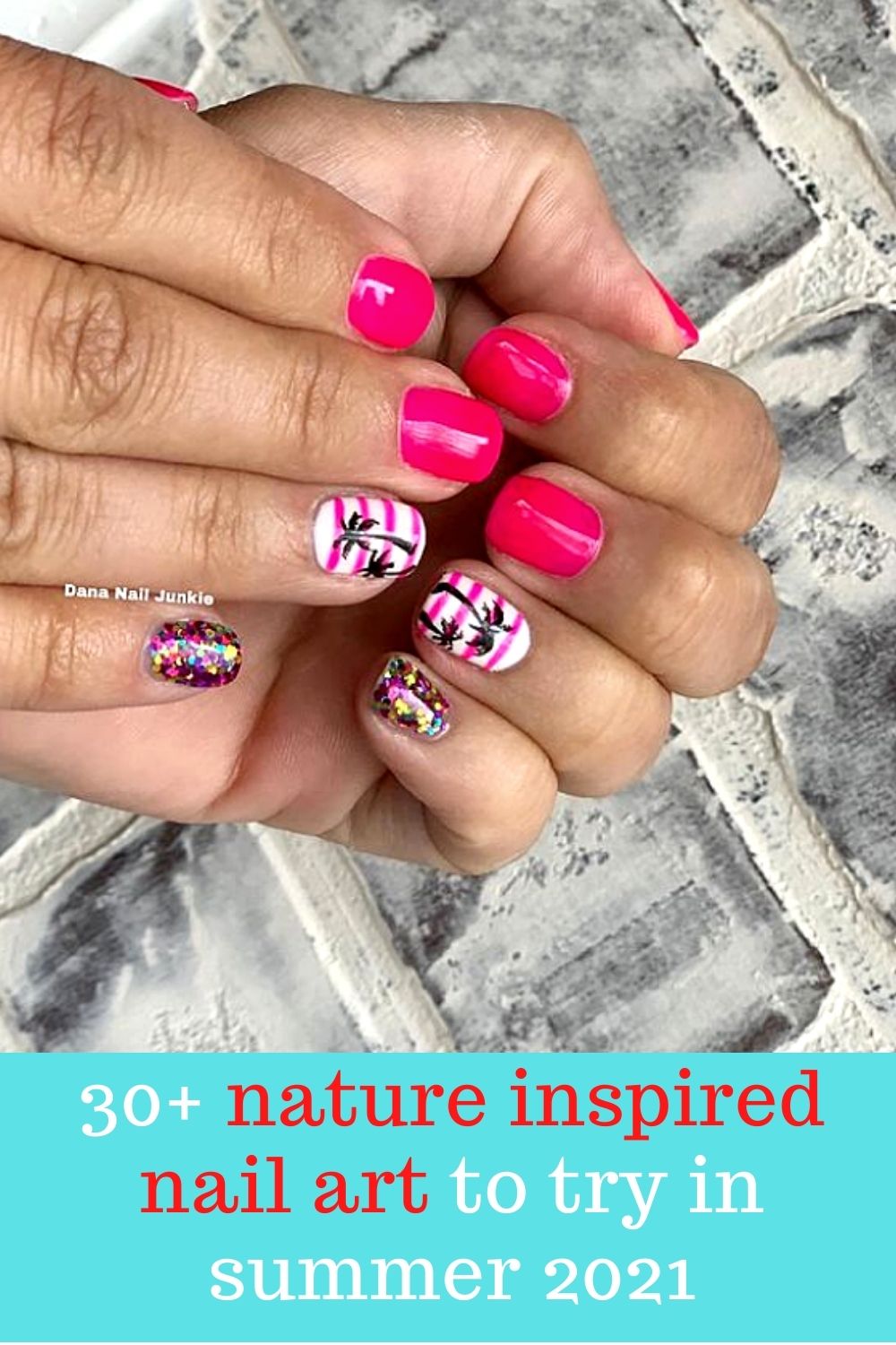 30+ Chic nature-inspired nail art to try in summer 2021