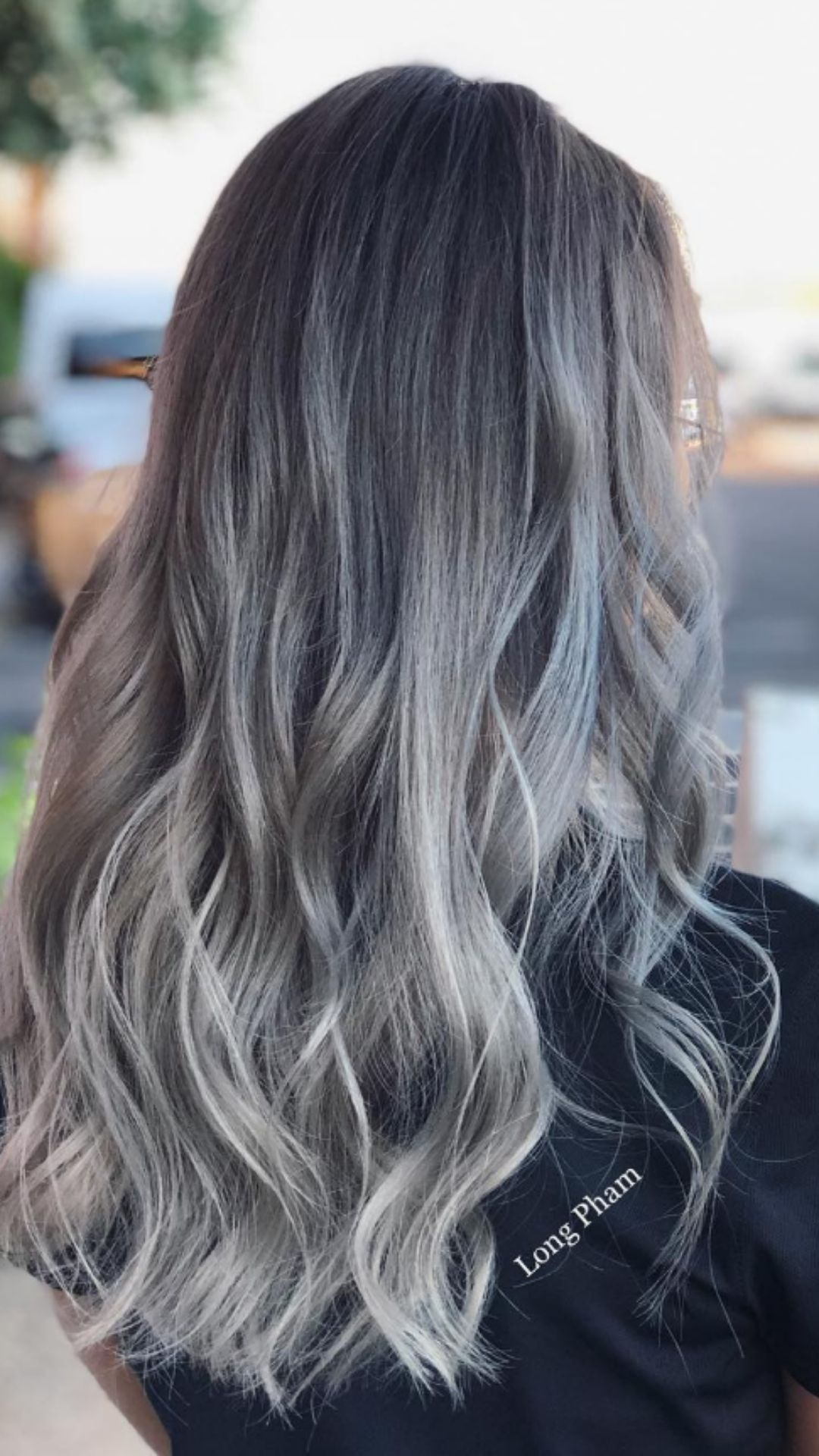 Silver ombre hair | The hottest hair color for long hairstyles