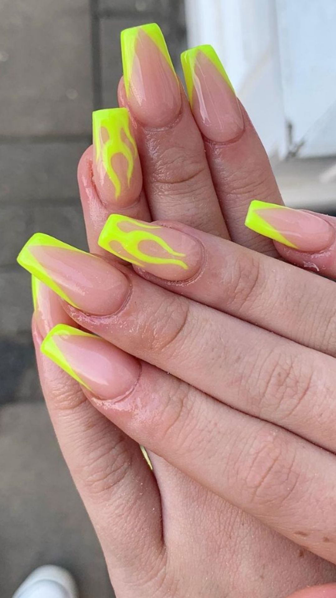 Neon yellow nails | Neon Yellow Nails and Ideas for falls 2021