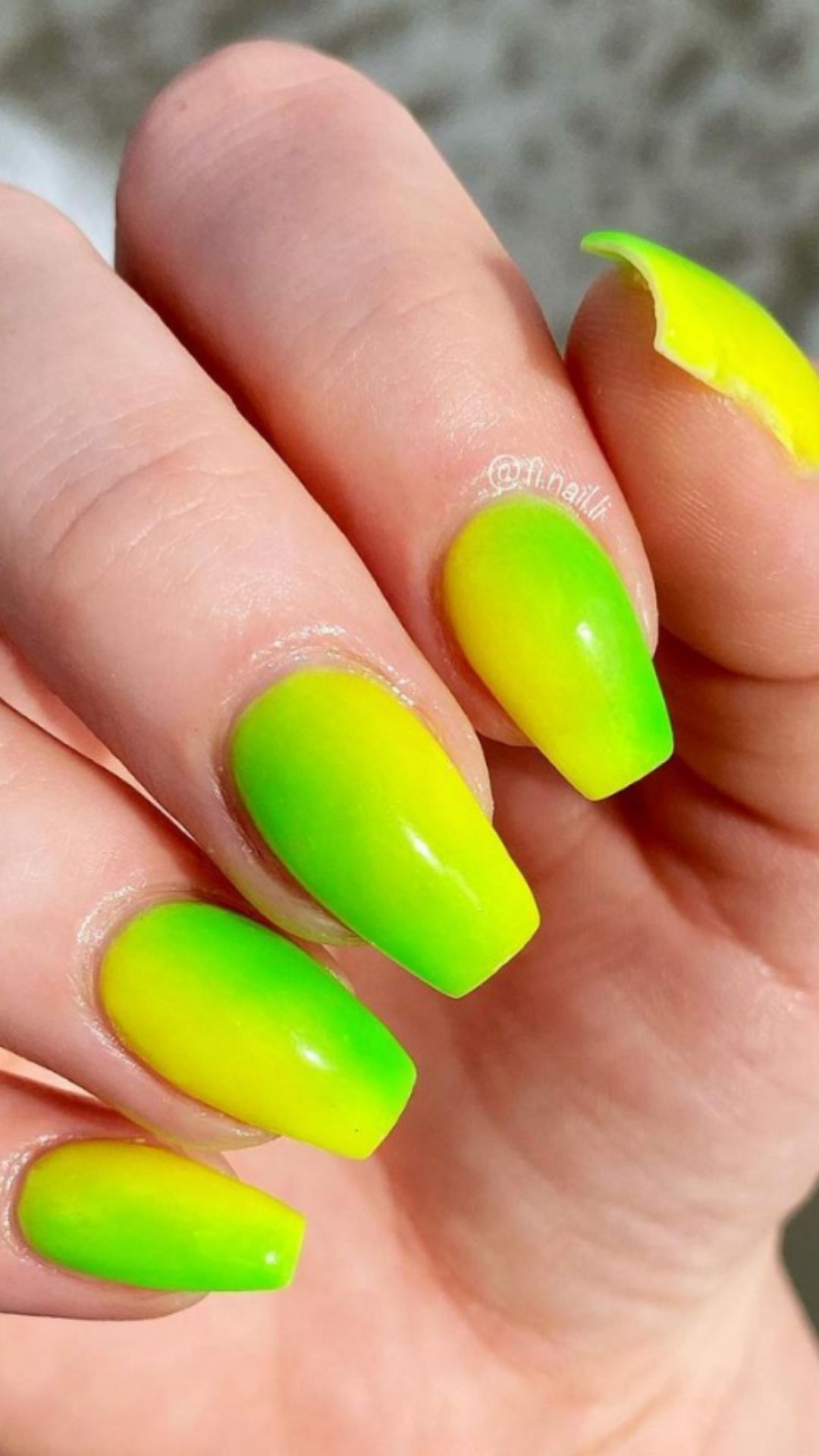 Neon yellow nails | Neon Yellow Nails and Ideas for falls 2021