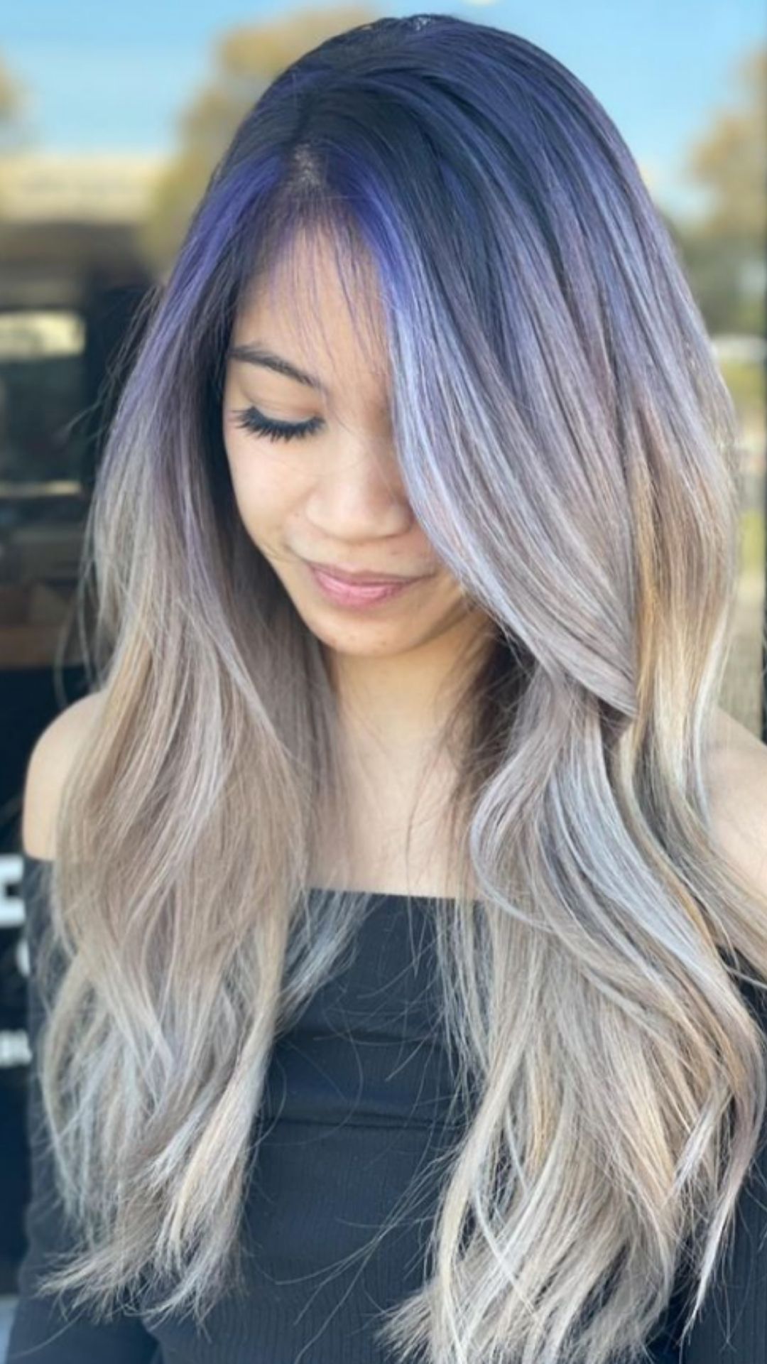 Silver ombre hair | The hottest hair color for long hairstyles