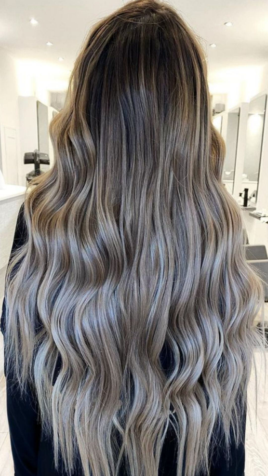 Silver ombre hair | The hottest hair color for long hairstyles