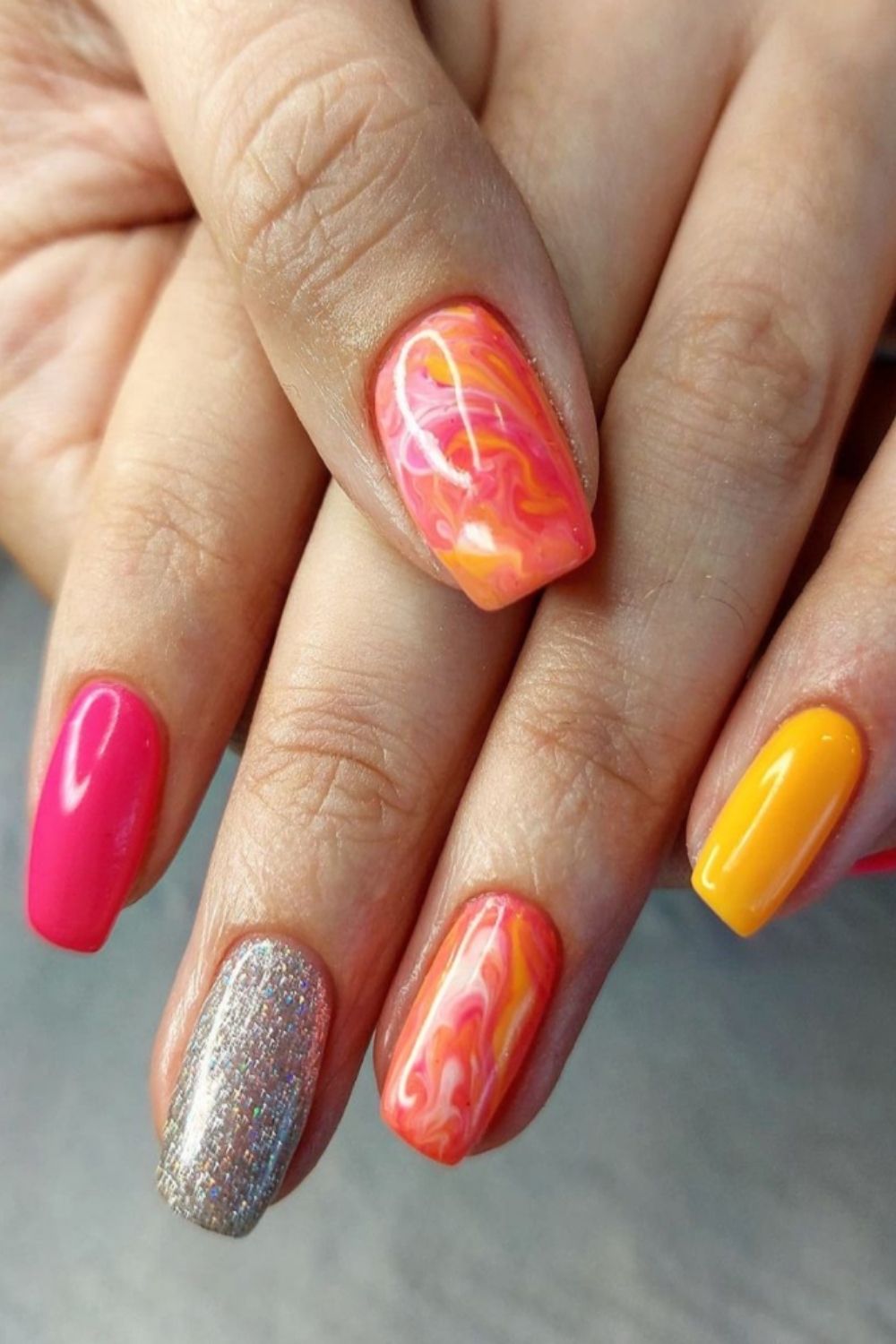 30 Gorgeous bright fall acrylic nails 2021 ​for every aesthetic