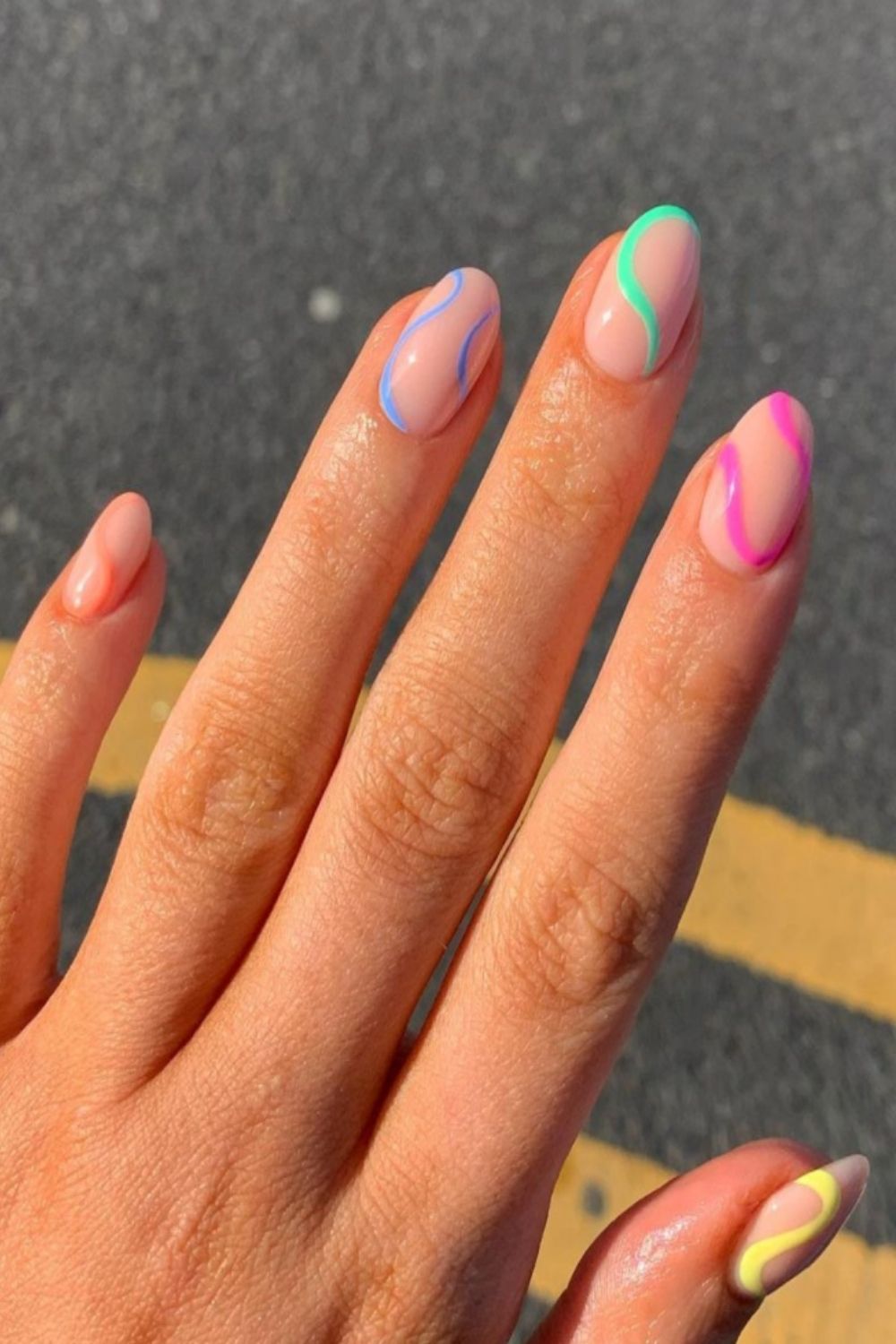 38 Chic Short Acrylic Nails and pretty nail art designs