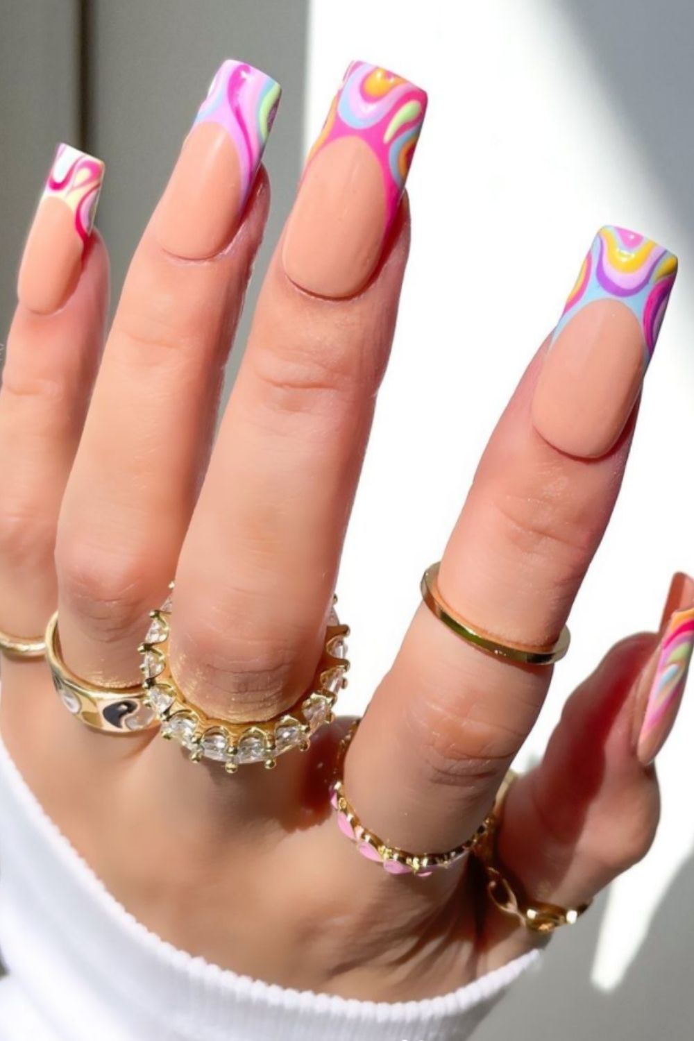 38 Chic Short Acrylic Nails and pretty nail art designs