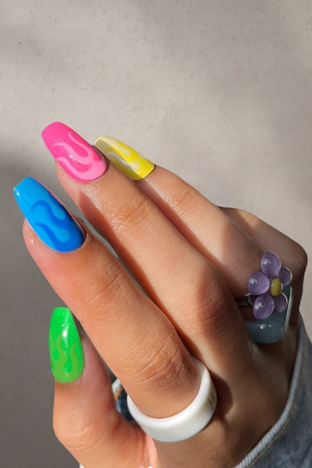 38 Chic Short Acrylic Nails and pretty nail art designs