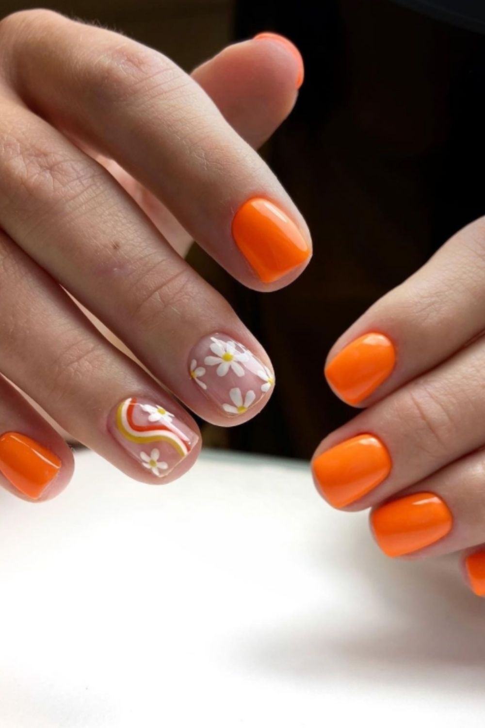 39 Pretty Orange nails design to Make You Stun in Every Season 