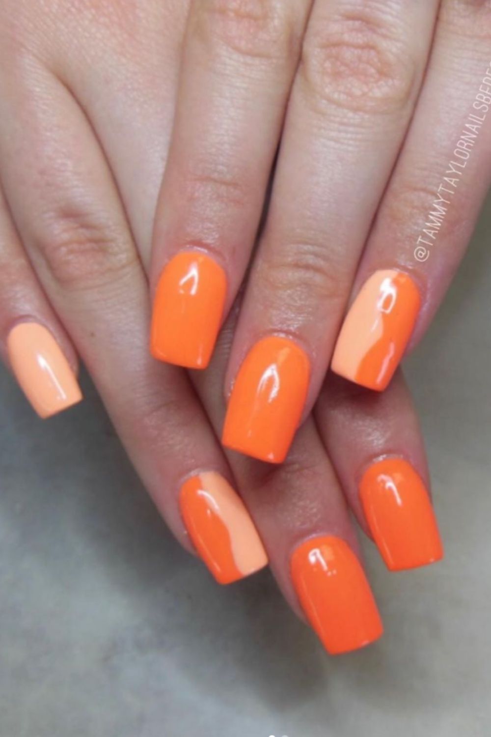 39 Pretty Orange nails design to Make You Stun in Every Season 