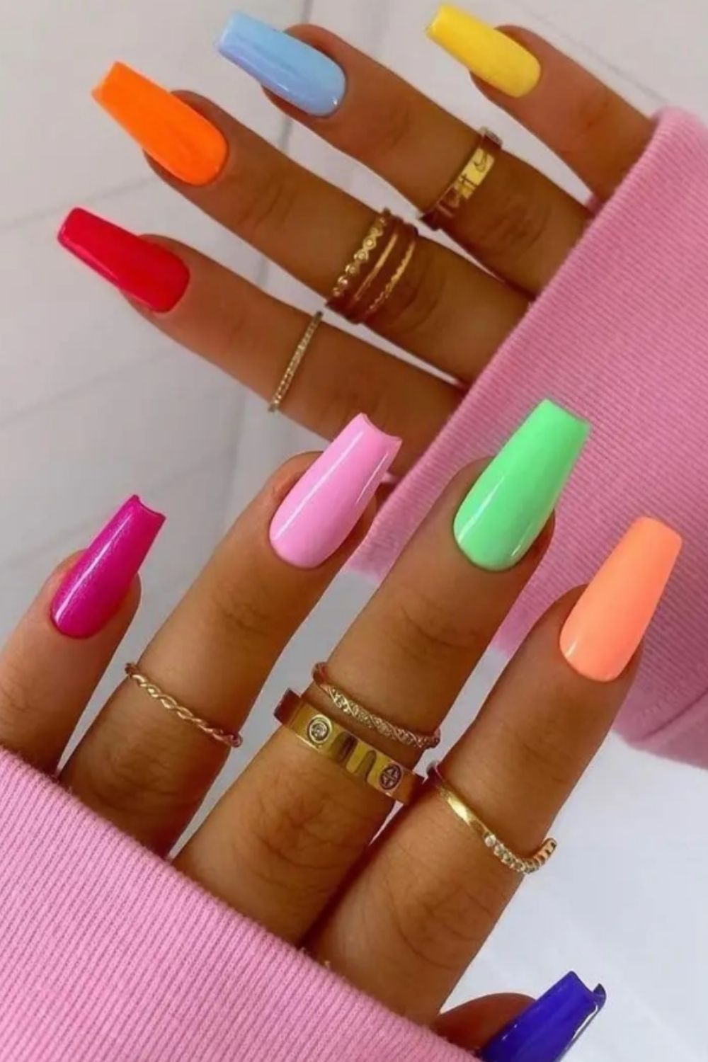 39 Pretty Orange nails design to Make You Stun in Every Season 