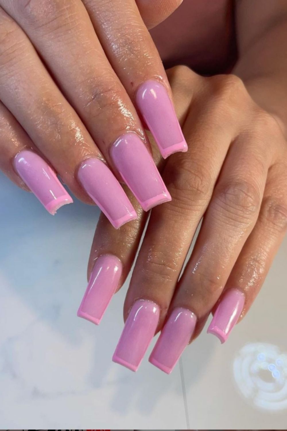 30 Cute pink acrylic nails you'll Love