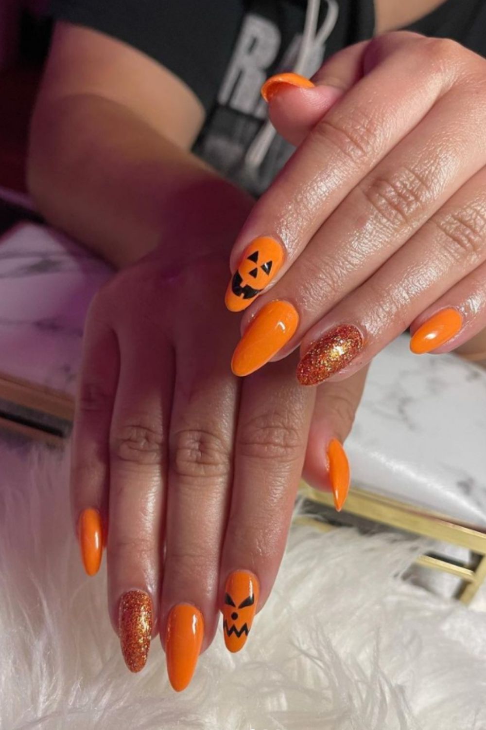 39 Pretty Orange nails design to Make You Stun in Every Season 