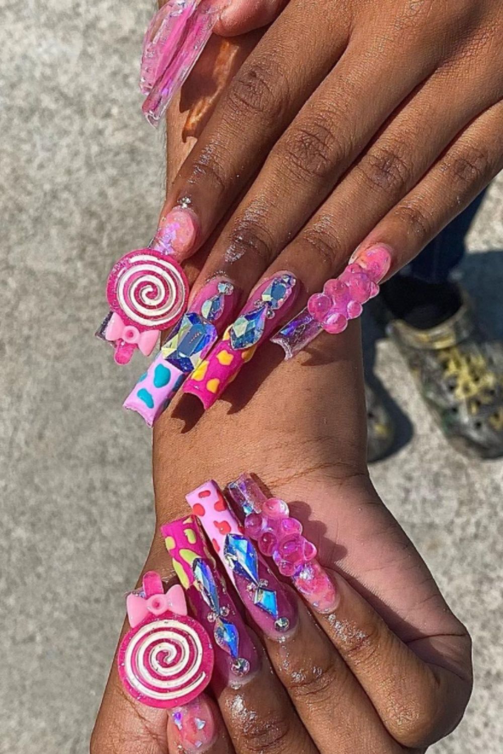 30 Cute pink acrylic nails you'll Love