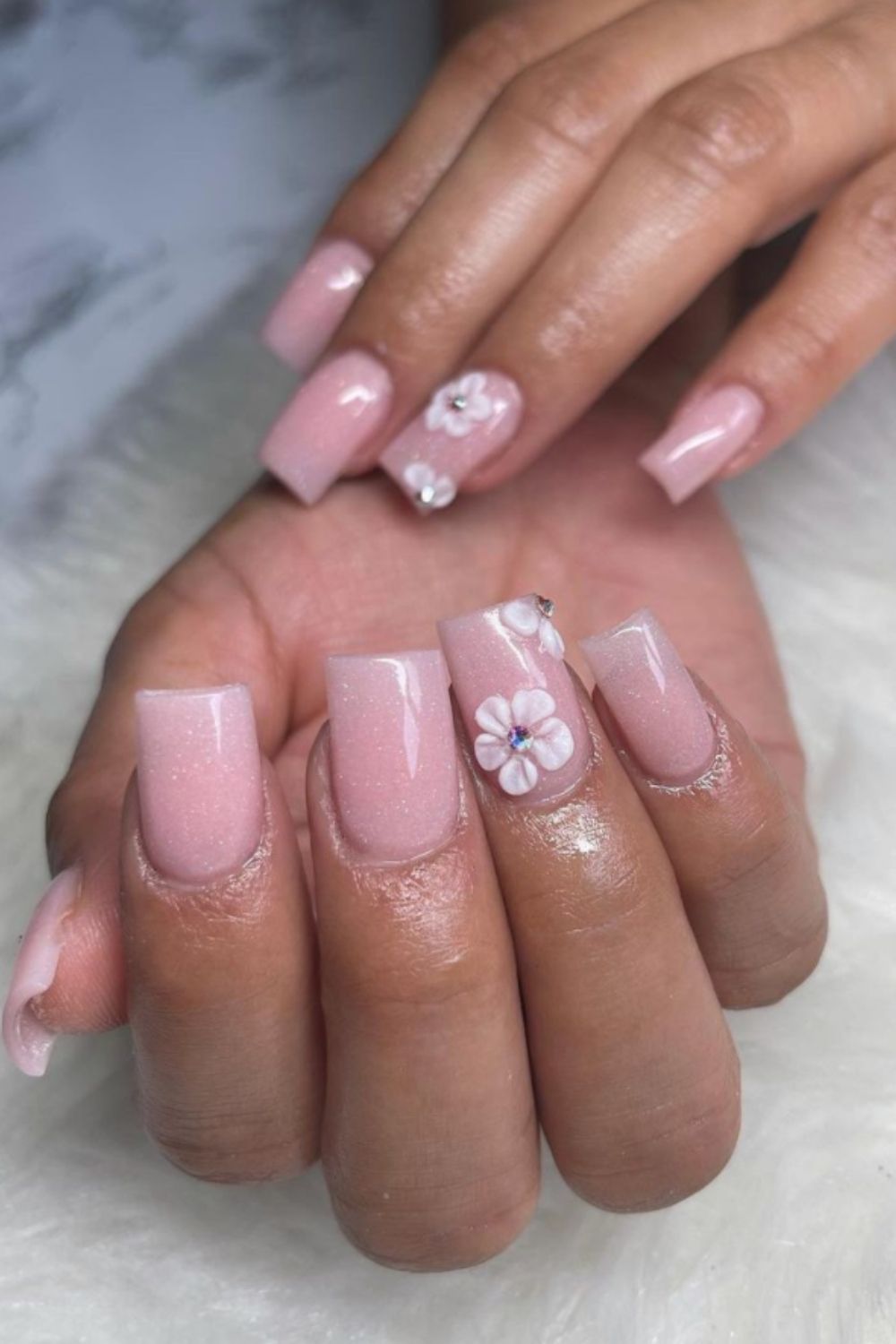 30 Cute pink acrylic nails you'll Love