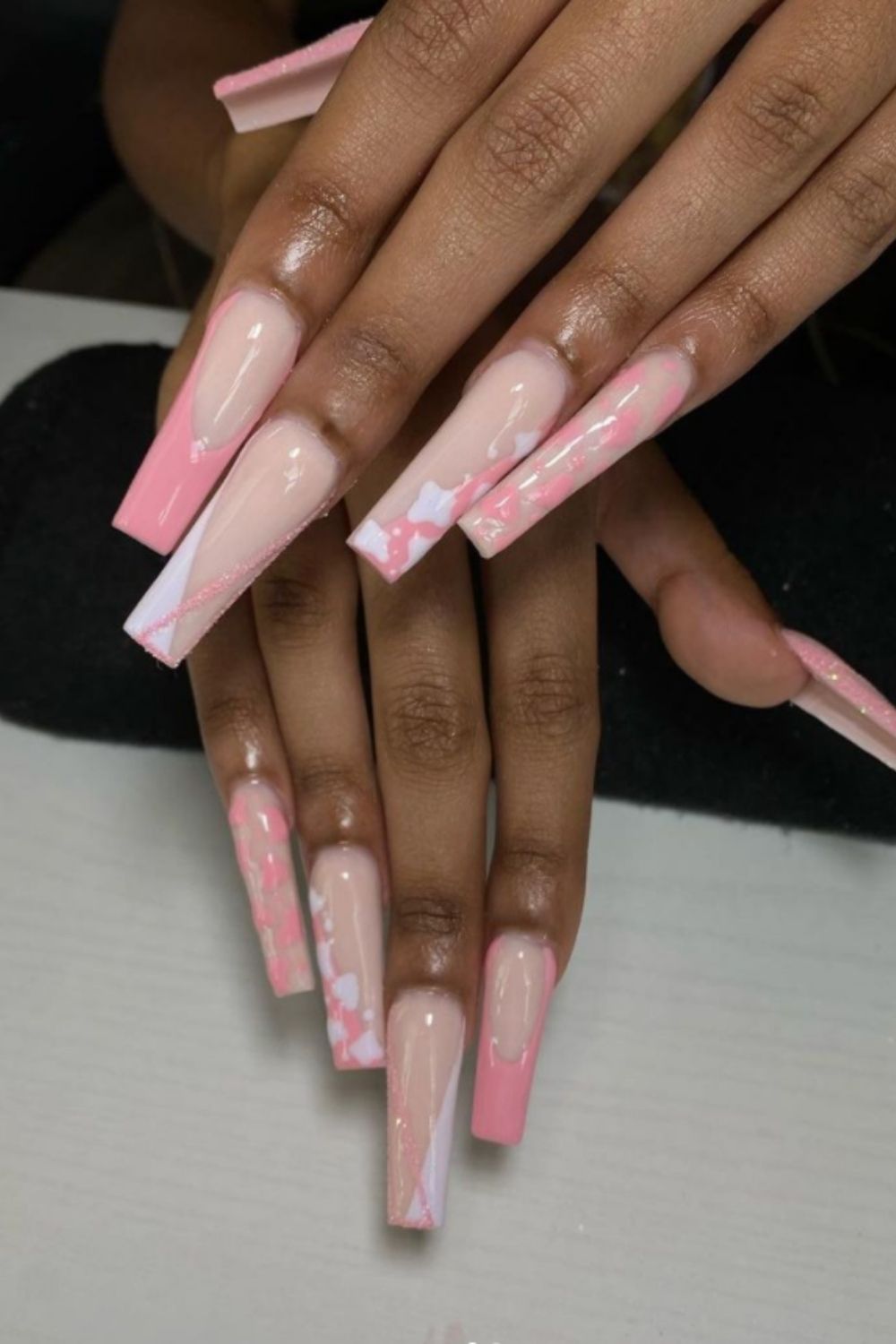 30 Cute pink acrylic nails you'll Love