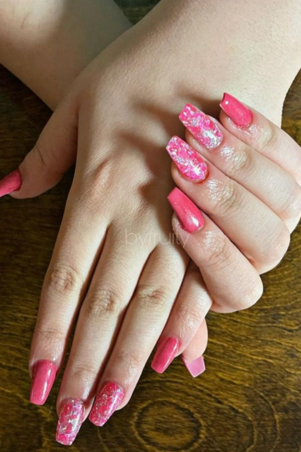 30 Cute pink acrylic nails you'll Love