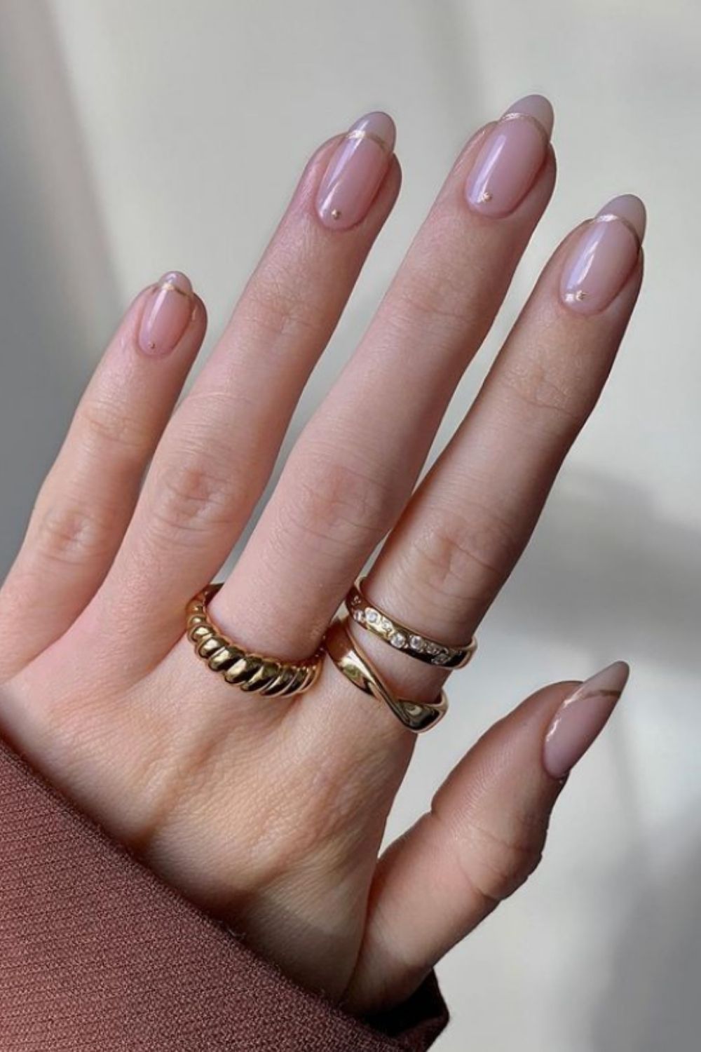 40 Trendy acrylic almond nails with French almond nails  