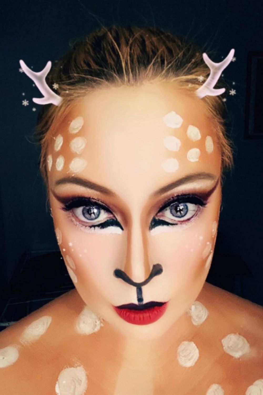 30 deer makeup and Antler Ideas for the cutest Christmas makeup looks