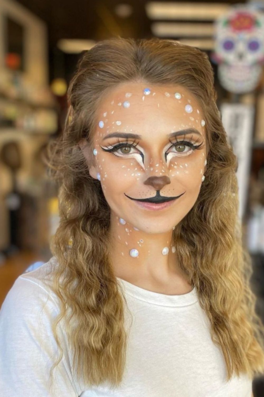 30 deer makeup and Antler Ideas for the cutest Christmas makeup looks