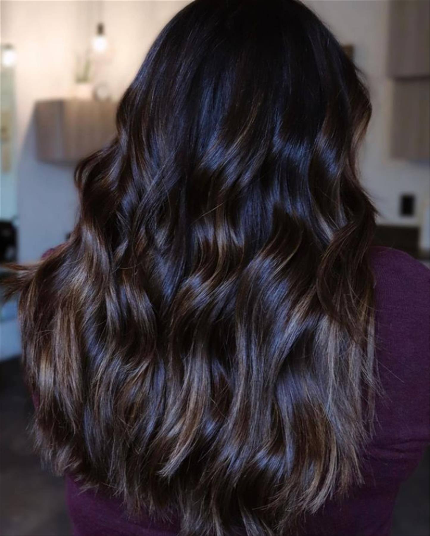 30 Hairstyles Featuring Dark brunette hair with highlights