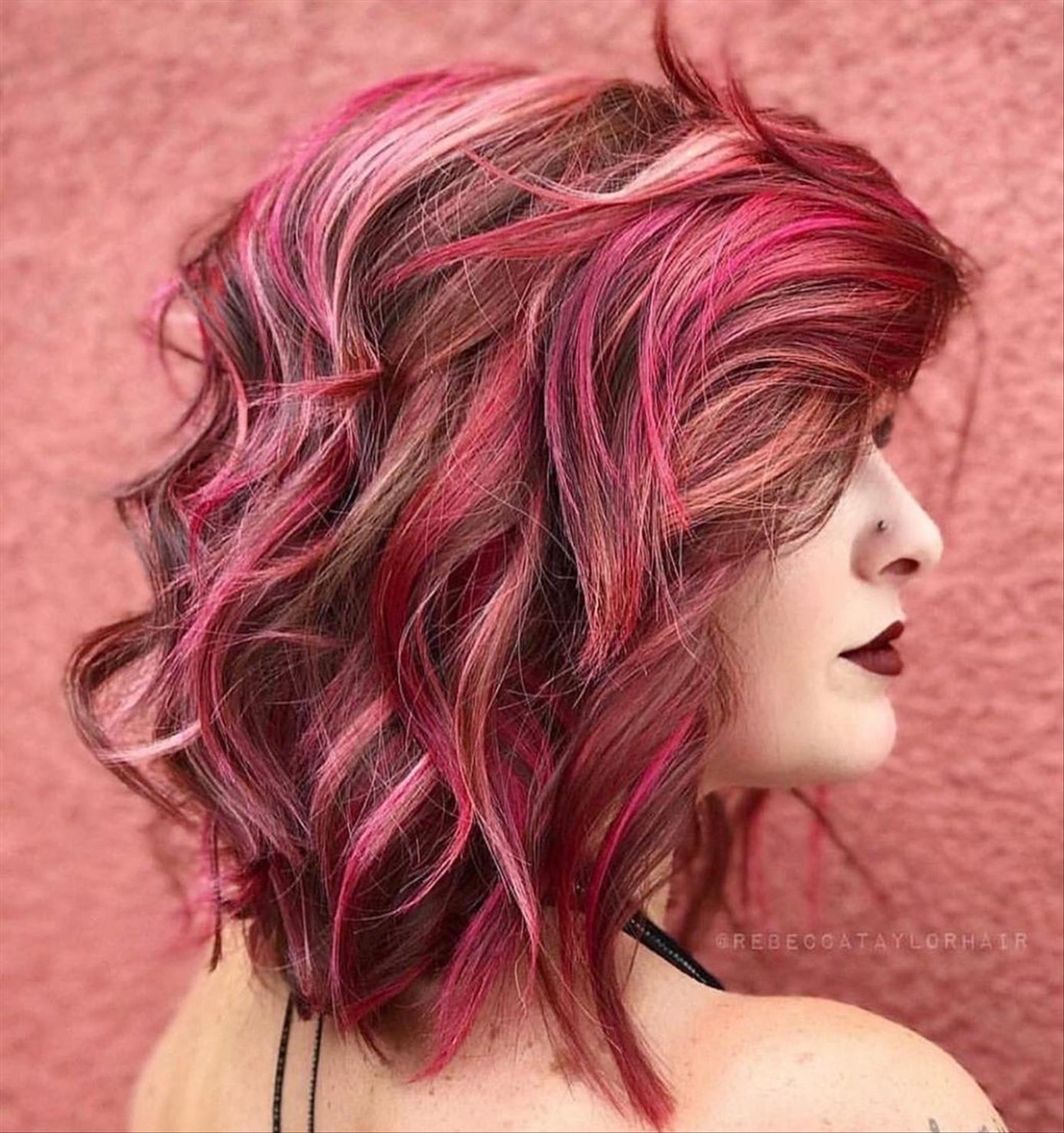 Bold pink hair color ideas for pastel to Dark